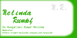 melinda rumpf business card